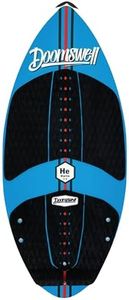 Doomswell Helio Youth Wakesurf Board – 3'8" Compression-Molded Small Kids Surfboard with 3 Fin Options – Beginner Wake Surf Board for Kids, Youth, & Small Riders, Supports up to 150 lbs