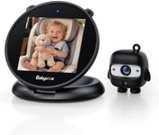 Babyvue Baby Car Camera, Round Fold-Down Monitor for Rear-Facing