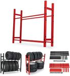 Benedict Harry RC Car Alloy Tire Rack/ Wheel Rack for 1.9'' 2.2" Tire Wheel Rim SCX10 D90 CC01 TRX4 RC Crawler (Red)