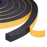 Yotache Self Adhesive Foam Gasket Tape 2 Rolls 1/2" W X 1/2" T for Doors Soundproofing Weather Seal Strip Insulation, 13 Ft Length (2 X 6.5 Ft Each)