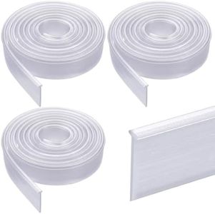108 Inch Clear T Shaped Shower Door Bottom Seal Strip - Framed Drip Sweep Replacement Parts for Bathroom