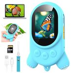 Microscope for Kids - Digital Magnifying Glass Kids with 2.0" HD Screen, Portable Handheld Camera Miniscope with Light, Childrens Science Experiments, Fun Educational Toys Gifts for Age 4-12, Blue