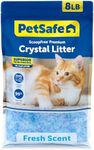 ScoopFree Premium Fresh Scent Crystal Litter, Superior Odor Control, Absorbs 5X Faster, Low Tracking for Less Mess, Lasts up to 2 Months, Lightly Scented (8 lb Bag)
