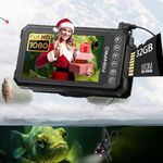 [FishPRO® 2025 Upgrade] 4.5'' True HD 1080P Underwater Fishing Camera w/DVR-32GB, (NO Need Learn) Ice Fishing Camera Underwater, Ice Fish Finder Camera - w/ 5,000mAh & USB-C, IR+LED, 20m/66ft