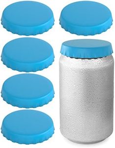 Silicone Soda Can Lids – Can Covers – Can Caps – Can Topper – Can Saver – Can Stopper – Shield your coke, beer, and pop cans from flies, bees, and dust! – Fits all standard soda cans (Blue - 6 Pack)