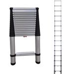 Telesteps 1800EP Telescoping Extension Ladder, with Patented One-Touch Release, OSHA Compliant 14.5 ft Extended Height, Up to 18 ft Reach, Wide Pro Step | ** Limited Inventory **