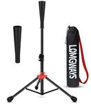 FDLS Baseball Batting tee for Adults and Youth Teens, Portable Tripod Stand Base Tee Easy Adjustable Height 26 to 39 inches for Hitting Training Practice, with Carrying Bag