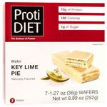 ProtiDiet Key Lime Wafers, 10g Protein, 180 Calories, 1g Sugar, 7 Servings Per Box