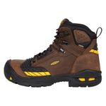 KEEN Utility Men's Troy 6” KBF Composite Toe Waterproof Work Boots Construction, Dark Earth/Black, 9