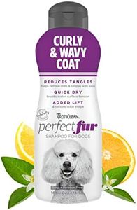 TropiClean Perfect Fur Detangling Dog Shampoo for Breeds with Curly & Wavy Fur | 16 oz