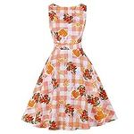 Women's Vintage Floral Flared A-Lin