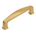 10 Pack - Cosmas 4390GC Gold Champagne Modern Cabinet Hardware Handle Pull - 3-1/2" Inch (89mm) Hole Centers