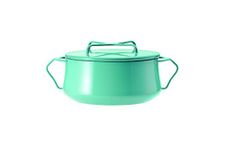 DANSK 833297 Koben Style Double Handed Pot, 7.1 inches (18 cm), 2.2 L., Induction Compatible, Turquoise/Teal, Oven Safe, Enameled