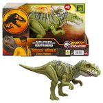 Mattel Jurassic World: Chaos Theory Netflix - Wild Roar Ceratosaurus Dinosaur Figure with Continuing Snapping Chomp Attack & Roar Sound, Posable Toy & Digital Play, Ages 4 Years & Up, HTK74