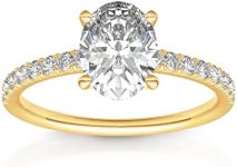 PAVOI 14K Gold Plated Engagement Ri