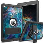 BENTOBEN iPad Mini 4 Case, iPad Mini 5 Kids Case, Glow in The Dark Design 3 in 1 Heavy Duty Hybrid Hard PC Soft TPU Bumper Full Protective Impact Resistant Kickstand iPad Mini 4/5 Kids Covers, Mandala