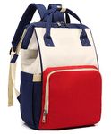 Gloworm Backpack Style Maternity Diaper Backpack (Red/Navy)