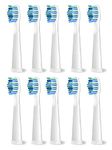 10 Pack Electric Toothbrush Replacement Heads Compatible with Fairywil, Toothbrush Heads Compatible with FW-507/508/551/515/917/959/2011,D1/D3/D7/D8 White