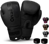 EVO Fitness Matte Black Boxing Glov