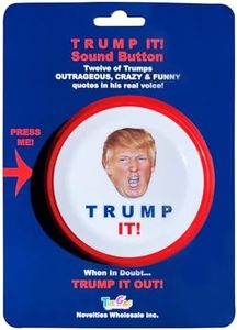 Trump It Sound Button-12 Of Donald Trumps Crazy, Wacky-Funny Quotes In His Real Voice from Novelties Wholesale, Inc.