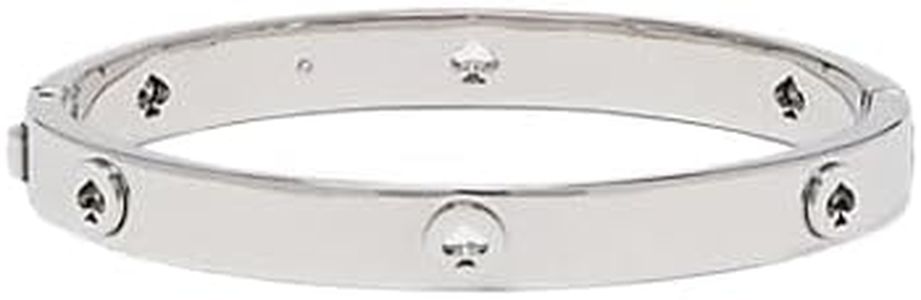 Kate Spade NY Spot the Spade Studded Bangle Bracelet Jewelry Silver tone KE759