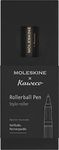 Moleskine x Kaweco Rollerball Refillable Pen in ABS plastic for Writers, Note-takers, Refill 0.7 mm with Black Ink Included, Color Black