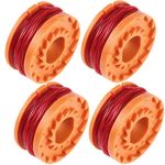 4 Pcs Worx Strimmer Spool Lawn Mower Strimmer Spool Grass Trimmer Spool Replacement Trimmer Spool Lawn Mower Line Worx Replacement