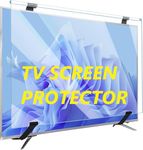 Vilro 75 Inch TV Screen Protector - Tempered Glass Guard, Anti-Glare, LED LCD Crystal Clear 9H Surface Unbreakable,UV protection,Plasma,Hardness,Anti Glare,Scratch Resistant,Strong & Durable