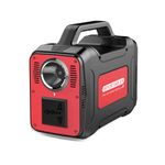 SR Portables 130W Power Station Generator Perfect for Camping, Road Trips, Emergency Power, and More 2 USB A, 1 DC, and 1 AC Port, 1.5W inbuilt LED Torch Light & 5W inbuilt LED Lamp (Thia Red)