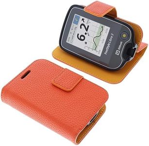 foto-kontor Bag compatible with Abbott Freestyle Libre 3 Book Style orange case protection cover book