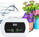 Automatic Watering System for Potted Plants, Indoor Plant Watering System for Plants, LCD Display & Power Supply Auto Drip Irrigation Kit with 30 Watering Time & 10 Watering Interval, Anti-Siphon