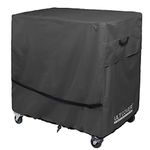 ULTCOVER Waterproof 80-100 Quart Patio Cooler Cart Rolling Ice Chest Cover 40L x 20W x 34H inch, Black