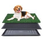 Artificial Grass for Dog Potty – 16 x 20 inch,Strong Absorbency Grass Pad, Dog Grass Pad with Tray, Dog Potty Training Pad, Dog Litter Box with Grass (20“X30”)