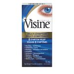 Visine Triple Action Eye Drops - Polyethylene Glycol, Hydrochloride - Dry Eyes, Red Eye, Strained Eyes, Tired Eyes - 15 mL