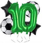 Soccer Balloons 10th Birthday Decor