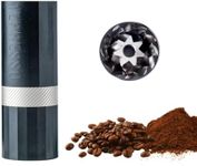 1Zpresso Q Air Manual Coffee Grinder-Black, Mini Slim Travel Sized Fits in the plunger, Stainless Steel Conical Burr, Numerical Adjustable Setting for Pour Over French Press Cold Brew.