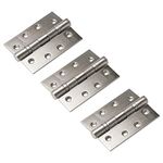 3 Pack of Grade 13 Fire Rated Ball Bearing Door Butt Hinges 4" 102mm - Stainless Steel