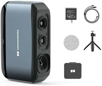 3DMakerpro 3D Scanner Moose, Medium-Format 3D Scanners for Printing, Blue Led Light Source, Up to 0.03mm Accuracy, 24-Bit Full-Color Scanning