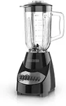 BLACK+DECKER Countertop Blender with 5-Cup Glass Jar, 10-Speed Settings, Black, BL2010BG