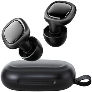 Upgrade Stylish Ear Plugs for Sleep, 45dB Noise Reduction, Side Sleeper Friendly, All-Day Comfort, Reusable, Earplugs for Muffling Snoring, Focus, Travel, Noise-Sensitive, Motorcycle (Black)