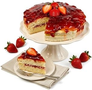 Andy Anand's Traditional Strawberry Cake 9” - Freshly Baked Birthday Cake For Delivery - Slowly Savor Quality for an Amazing Experience, Perfect for Sharing & Special Occasions (2 lbs)