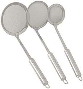 KINGSUPER Hot Pot Fat Skimmer Spoon Stainless Steel Mesh Food Strainer for Oil Filter Skimming Grease and Foam