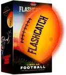 Light Up Football - Glow in the Dark Ball - NO 6 - Outdoor Sports Birthday Gifts for Boys 8-15+ Year Old - Kids Teenage Youth Easter Gift Ideas Activity - Boy Toys Stuff Ages 8 9 10 11 12 13 14 15