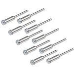 uxcell Cut-Off Wheel Screw Mandrels 2.35mm Shank Diameter Cutting Disc Holder for Compatible Rotary Tools 10 Pcs