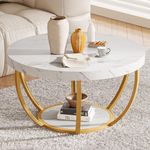 Tribesigns Modern Coffee Table, 2 T