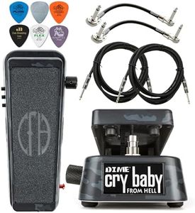 Dunlop DB01B Dime Cry Baby From Hell Wah Effects Pedal Tonebird Cable, MXR Patch, Dunlop Picks Bundle