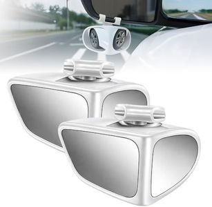 2 Pcs Car Blind Spot Elimination Mirrors, 2026 New Adjustable Mirror, Durable Wide Angle Mirror for Parking Assist, Universal Mirror for Truck SUV, Blind Spot Mirrors for Drivers (White)