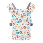 Baby Doll Carrier for Kids, Front and Back Carrying with Adjustable Straps for Girls, Stuffed Toy Carrier Doll Accessories for Kids, 100% Cotton