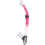 Mares Italian Design Premium Collection Ergo Dry Snorkel - Comfortable Silicone Mouthpiece and Purge Valve for Snorkeling and Scuba, Flamingo