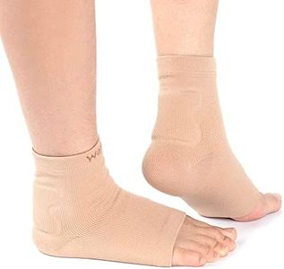 WalkMii Achilles Tendon Protector (1 Pair)- Compression Gel Cushion Padded Support for Bursitis,Achilles Tendonitis, Blister Prevention (Men & Women)-S/M